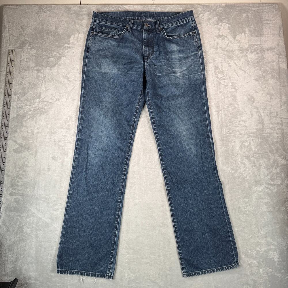 Joes Jeans Mens 33x33 Straight Leg Mid Rise Dark Wash Stretch Denim The Rebel